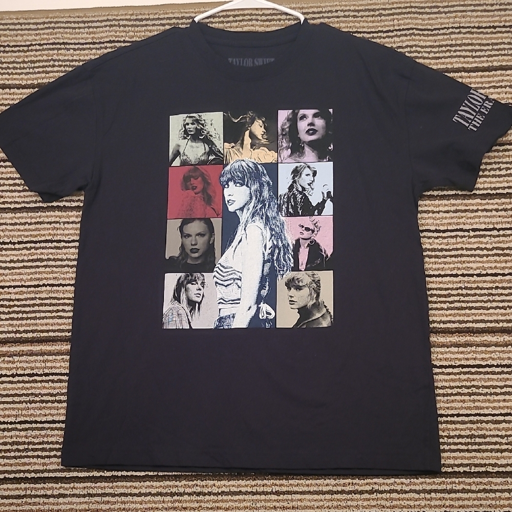 TAYLOR SWIFT The‎ Eras Tour 2023 Black Cotton Medium Band Swiftie T Shirt